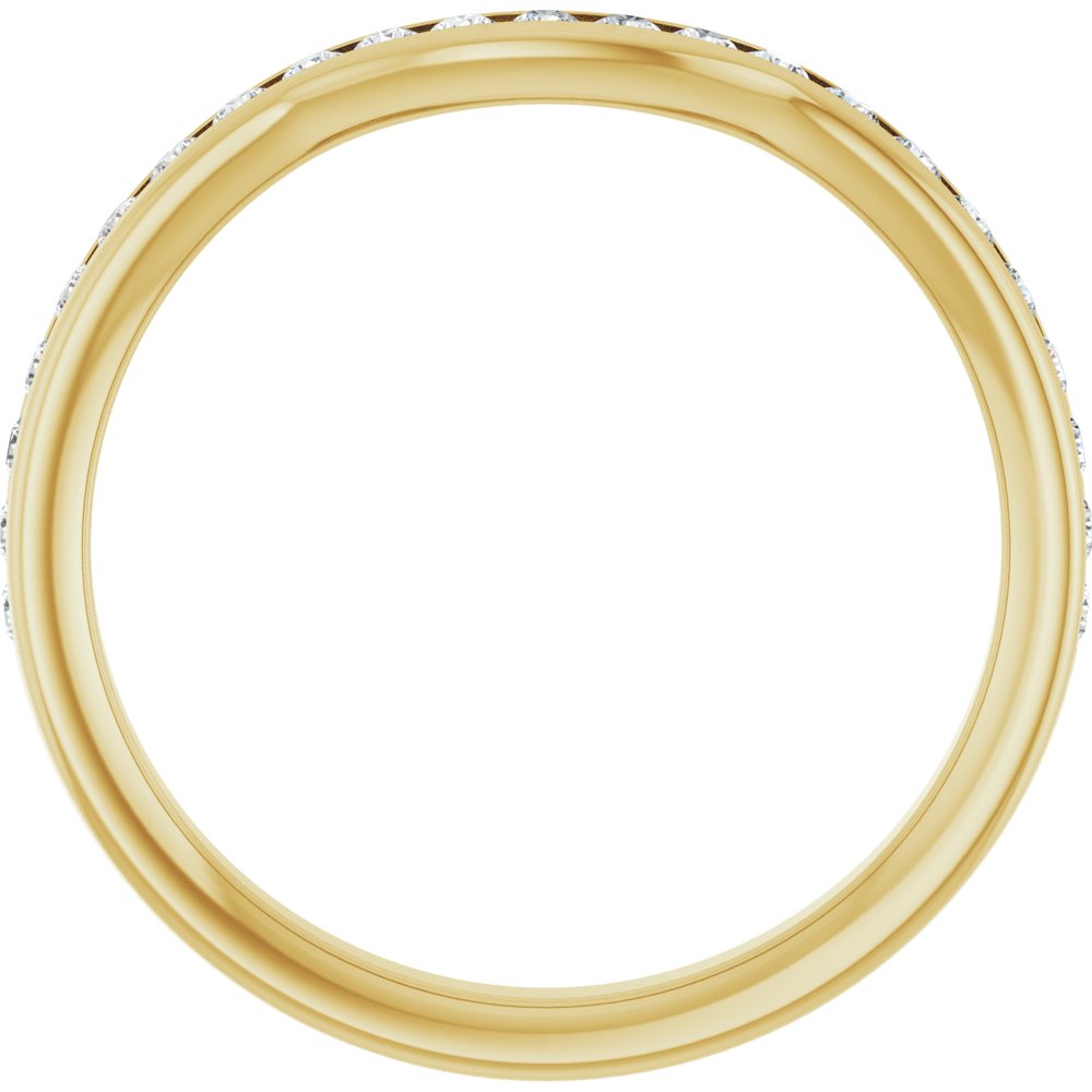 14K Yellow 1/3 CTW Lab-Grown Diamond Contour Band