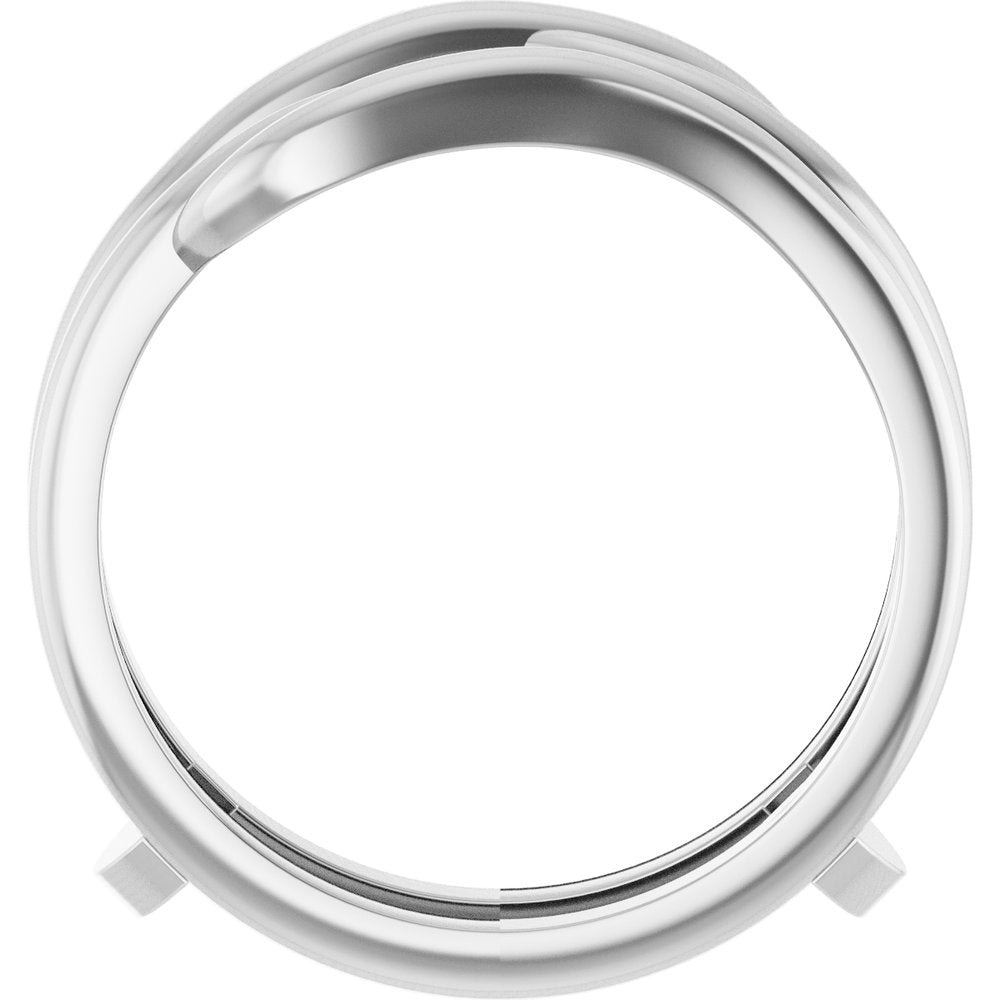14K White Ring Guard