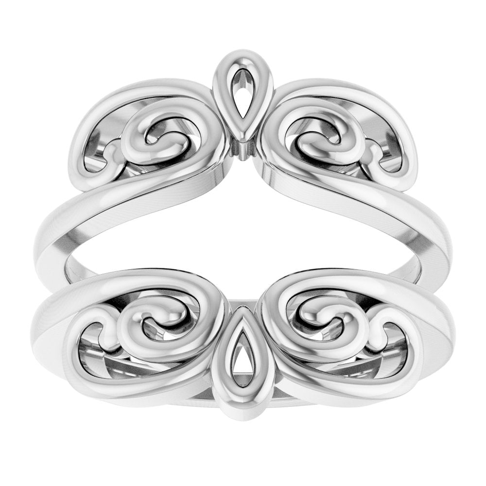 14K White Bridal Ring Guard