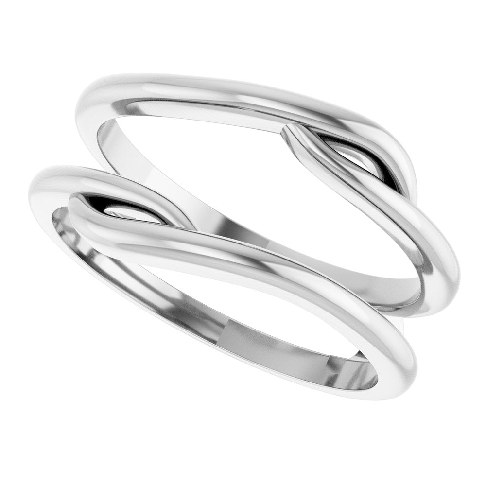 14K White Ring Guard