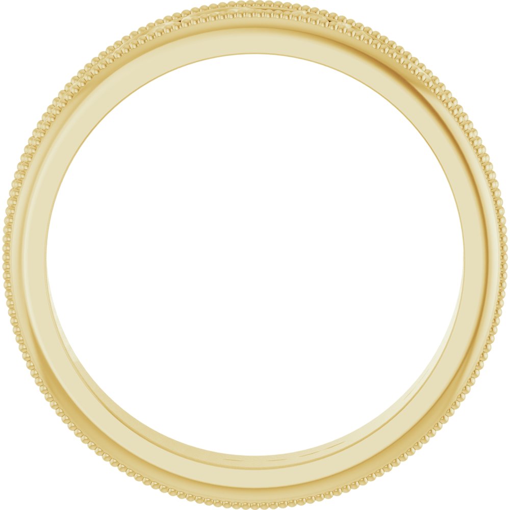 14K Yellow 4 mm Sculptural Band Size 7