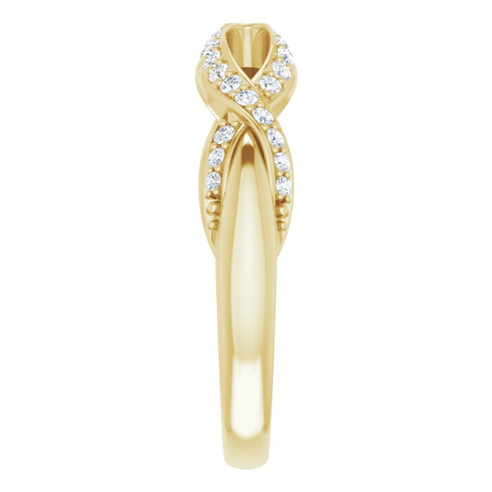 14K Yellow 1/4 CTW Natural Diamond Anniversary Band