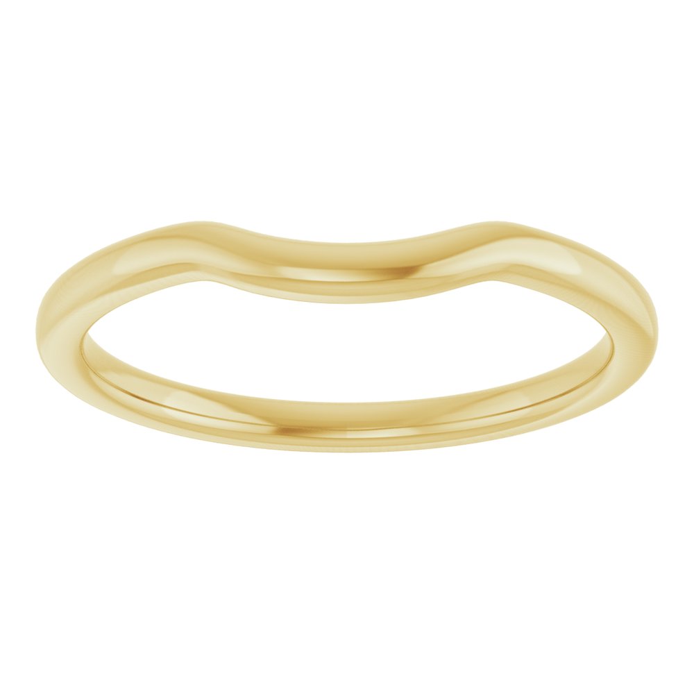 14K Yellow Contour Band