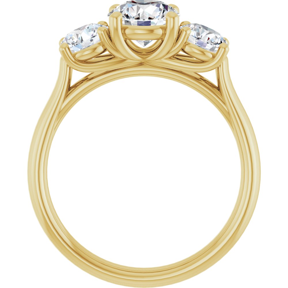 14K Yellow Gold 1 3/4 CTW Lab-Grown Diamond Engagement Ring