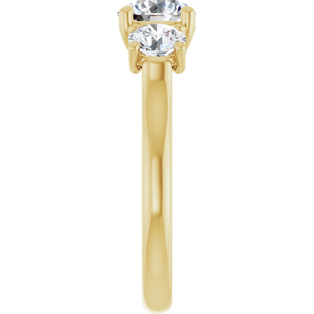 14K Yellow Gold 1 3/4 CTW Lab-Grown Diamond Engagement Ring