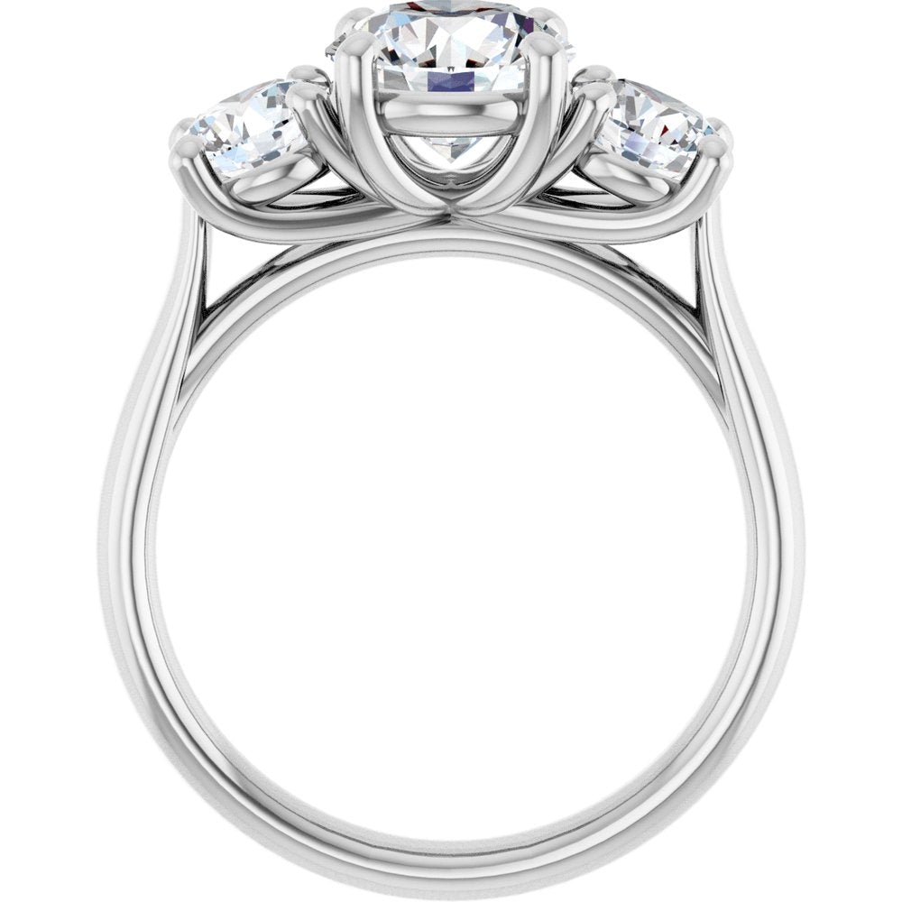 14K White Gold 2 1/2 CTW Lab-Grown Diamond Engagement Ring