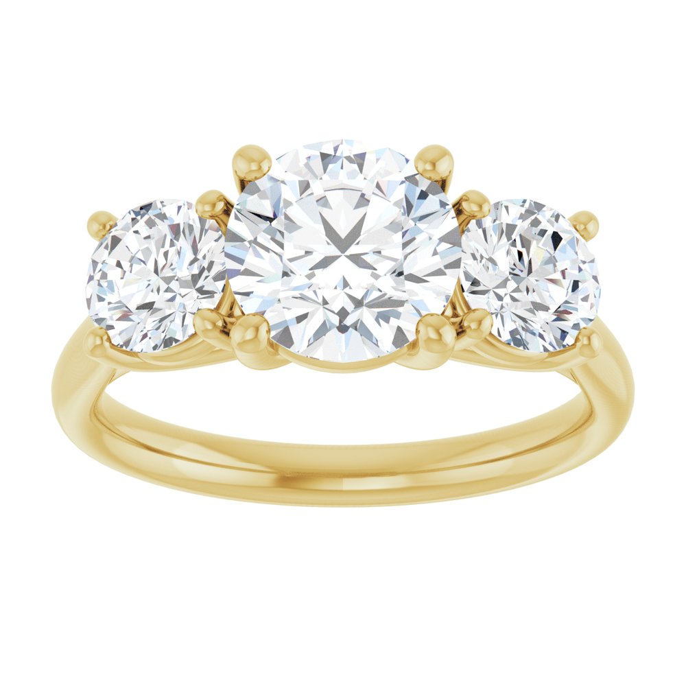 14K Yellow Gold 2 1/2 CTW Lab-Grown Diamond Engagement Ring