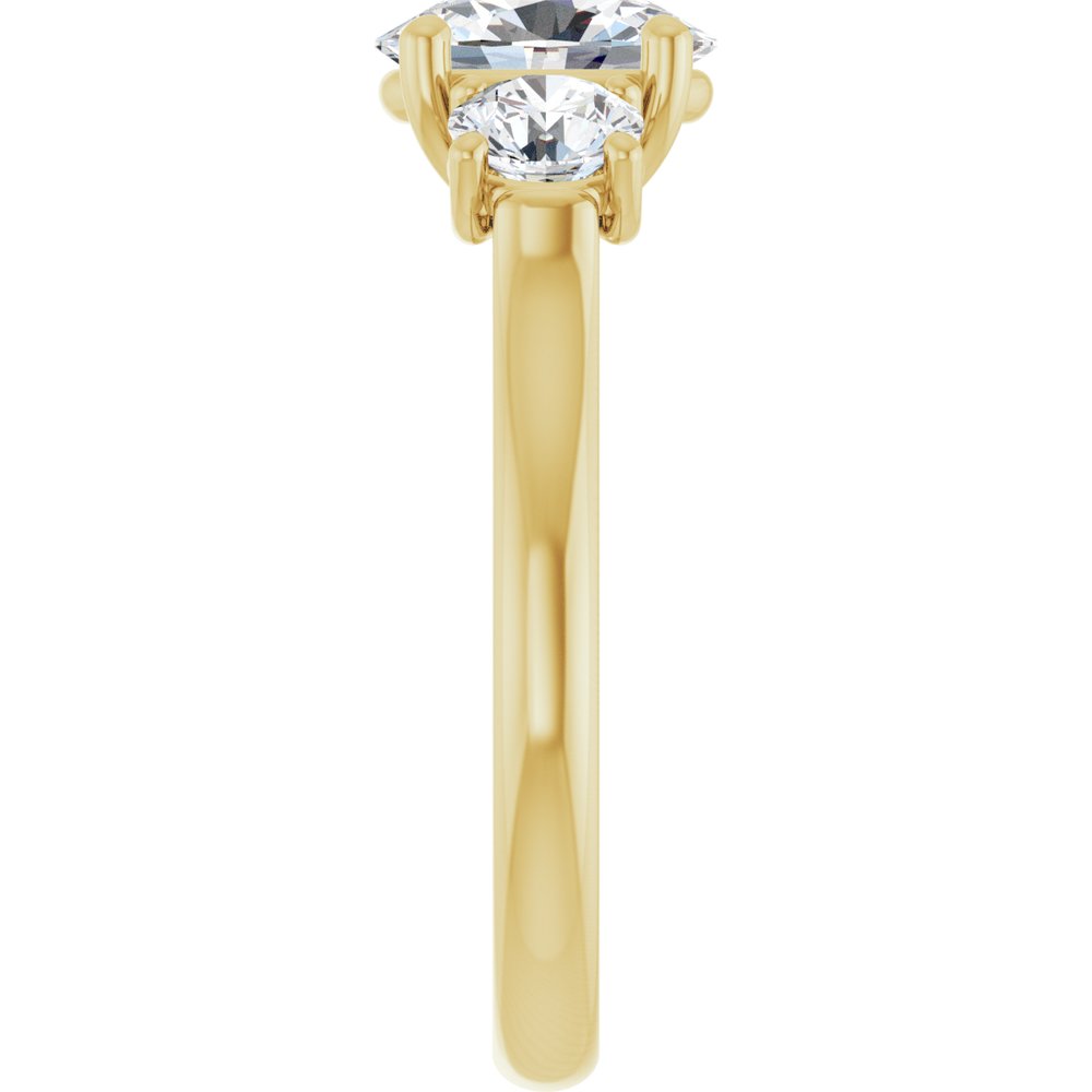 14K Yellow Gold 1 3/4 CTW Lab-Grown Diamond Engagement Ring