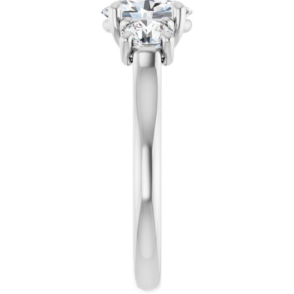 14K White Gold 1 3/4 CTW Lab-Grown Diamond Engagement Ring