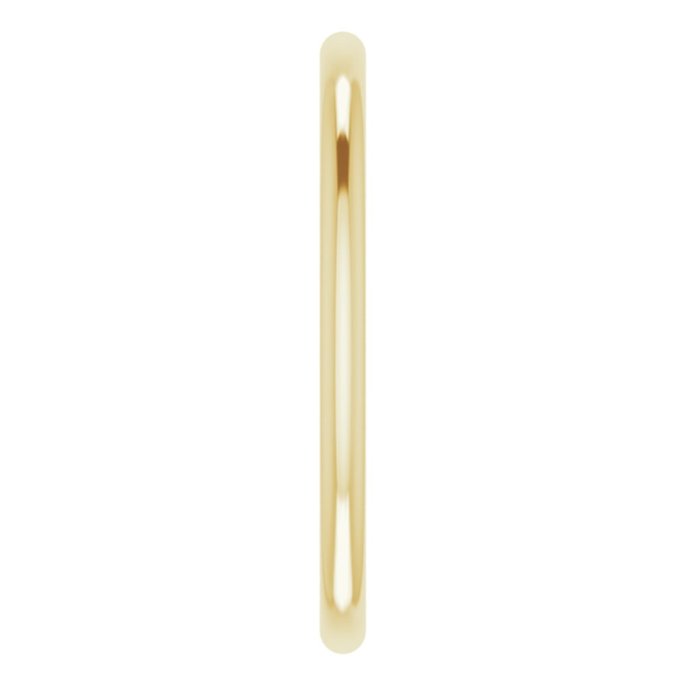 18K Yellow Gold 1.5 mm Half Round Band Size 4