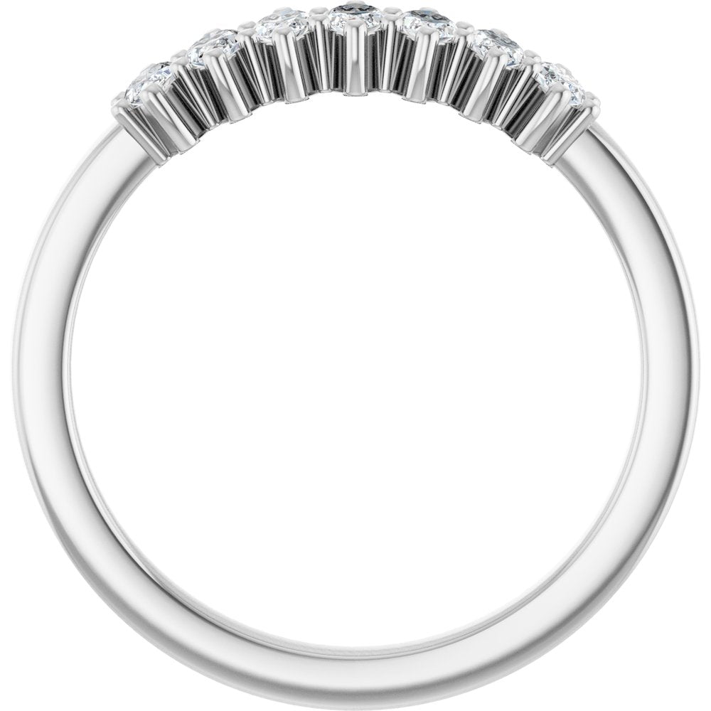 14K White Gold 1/2 CTW Lab-Grown Diamond Anniversary Band