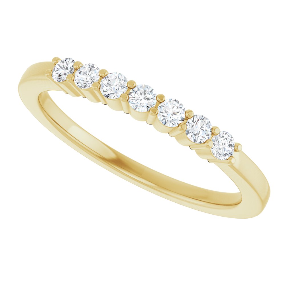 14K Yellow Gold 1/5 CTW Lab-Grown Diamond Anniversary Band