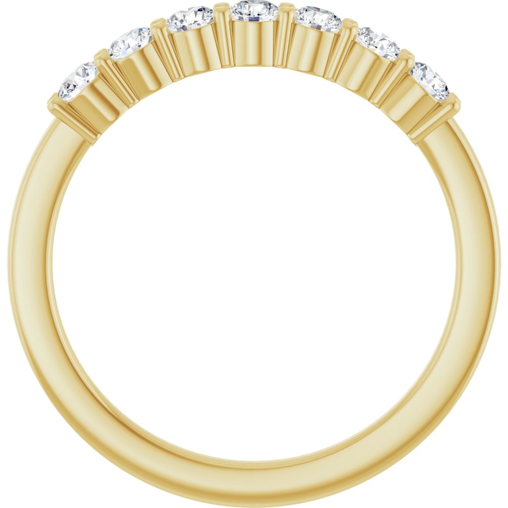 14K Yellow Gold 3/8 CTW Natural Diamond Anniversary Band