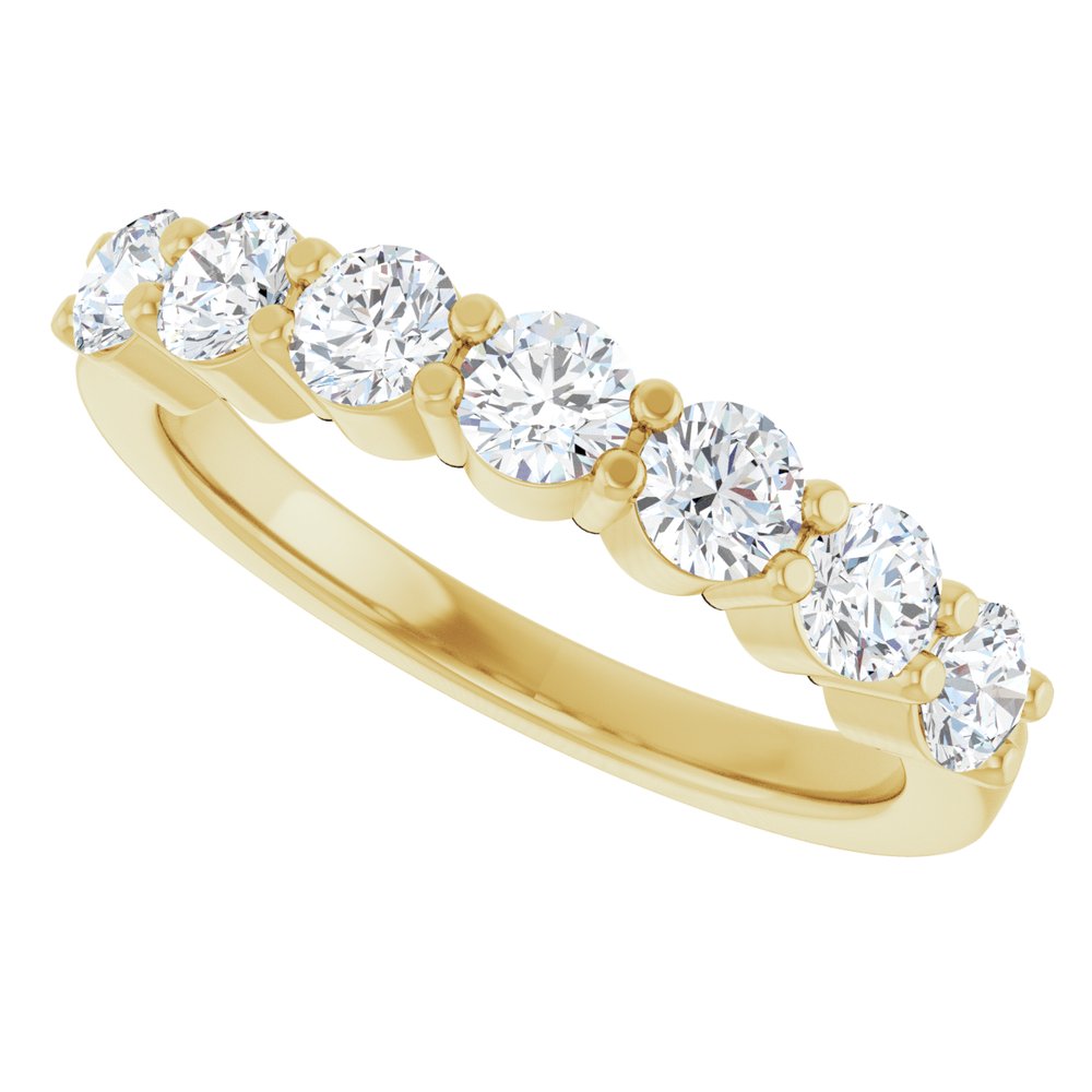 14K Yellow Gold 1 CTW Natural Diamond Anniversary Band