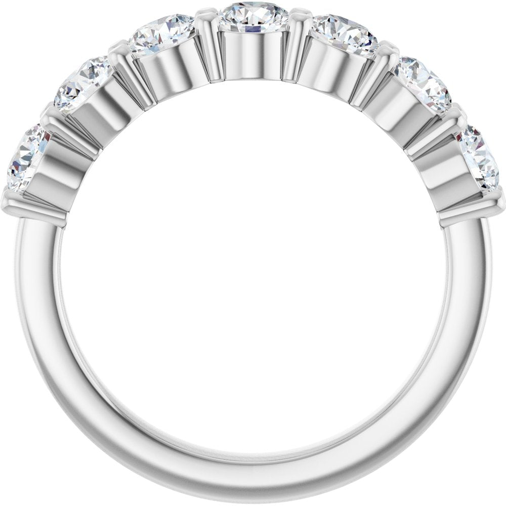 Platinum 1 1/2 CTW Lab-Grown Diamond Anniversary Band