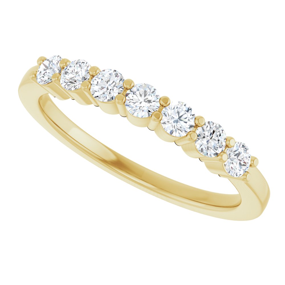 14K Yellow Gold 3/8 CTW Lab-Grown Diamond Anniversary Band
