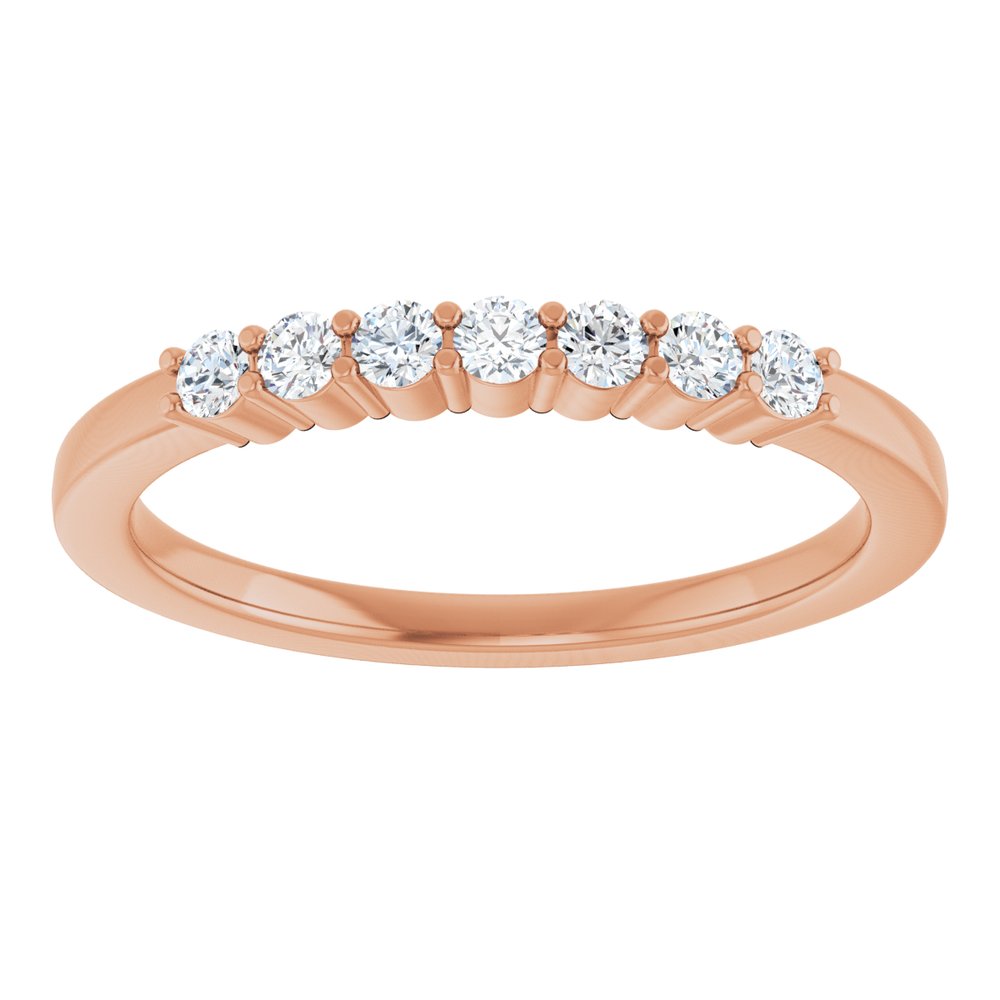 14K Rose Gold 1/5 CTW Natural Diamond Anniversary Band
