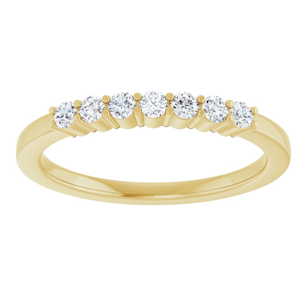 14K Yellow Gold 1/5 CTW Lab-Grown Diamond Anniversary Band