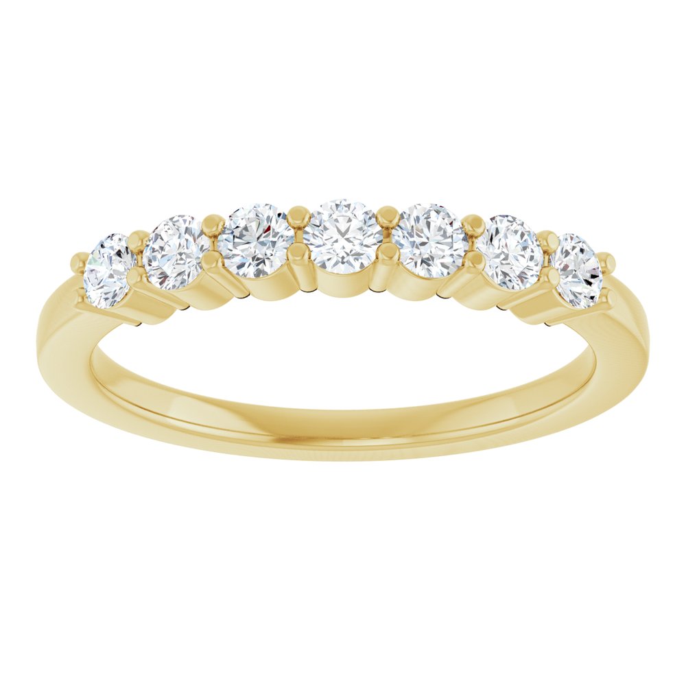 14K Yellow Gold 3/8 CTW Natural Diamond Anniversary Band