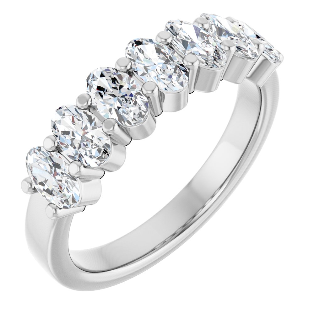 14K White Gold 1 1/3 CTW Lab-Grown Diamond Anniversary Band