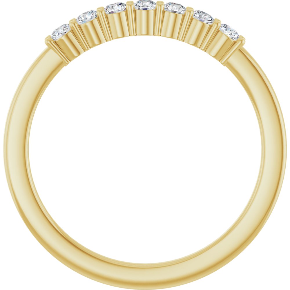 14K Yellow Gold 1/5 CTW Lab-Grown Diamond Anniversary Band