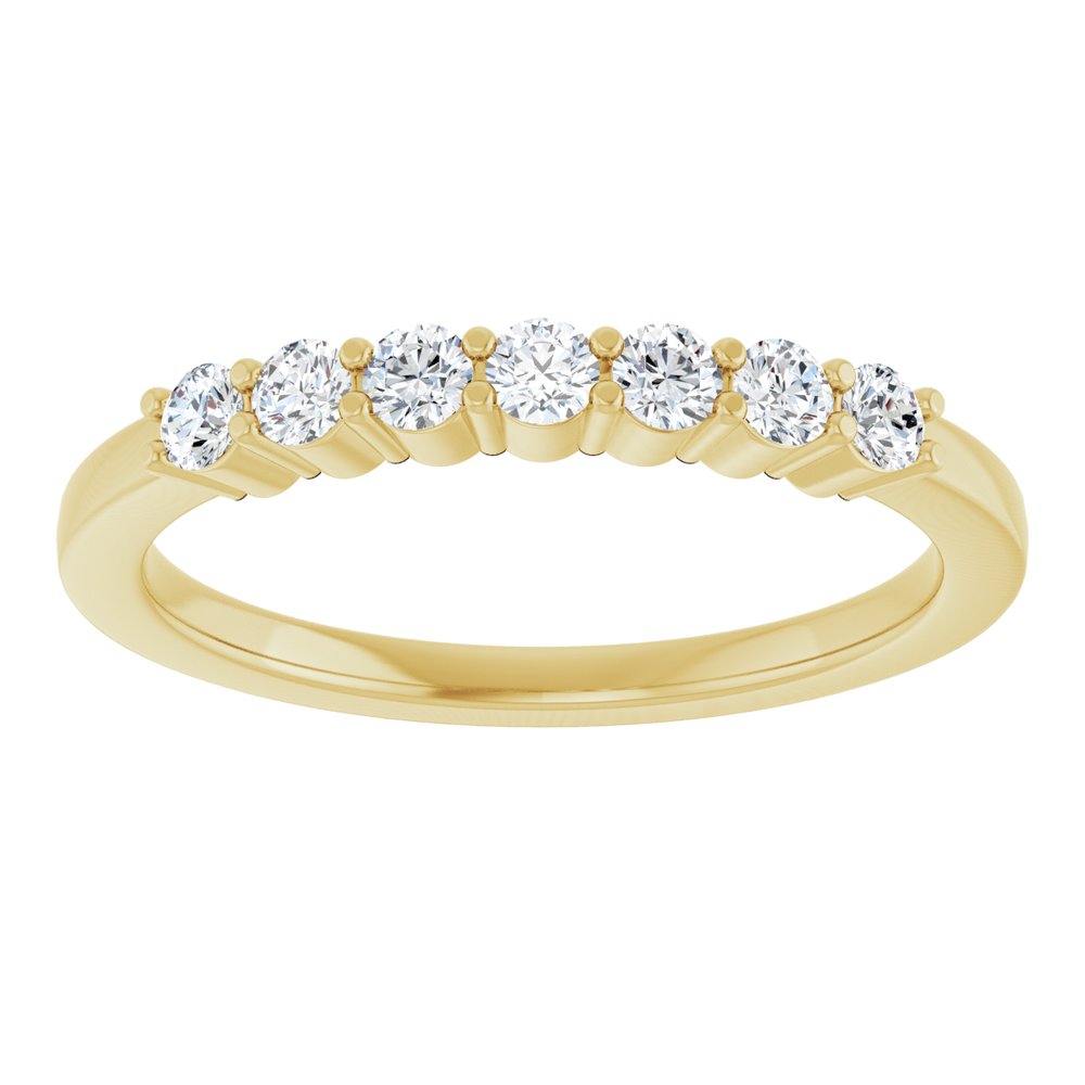 14K Yellow Gold 1/3 CTW Lab-Grown Diamond Anniversary Band