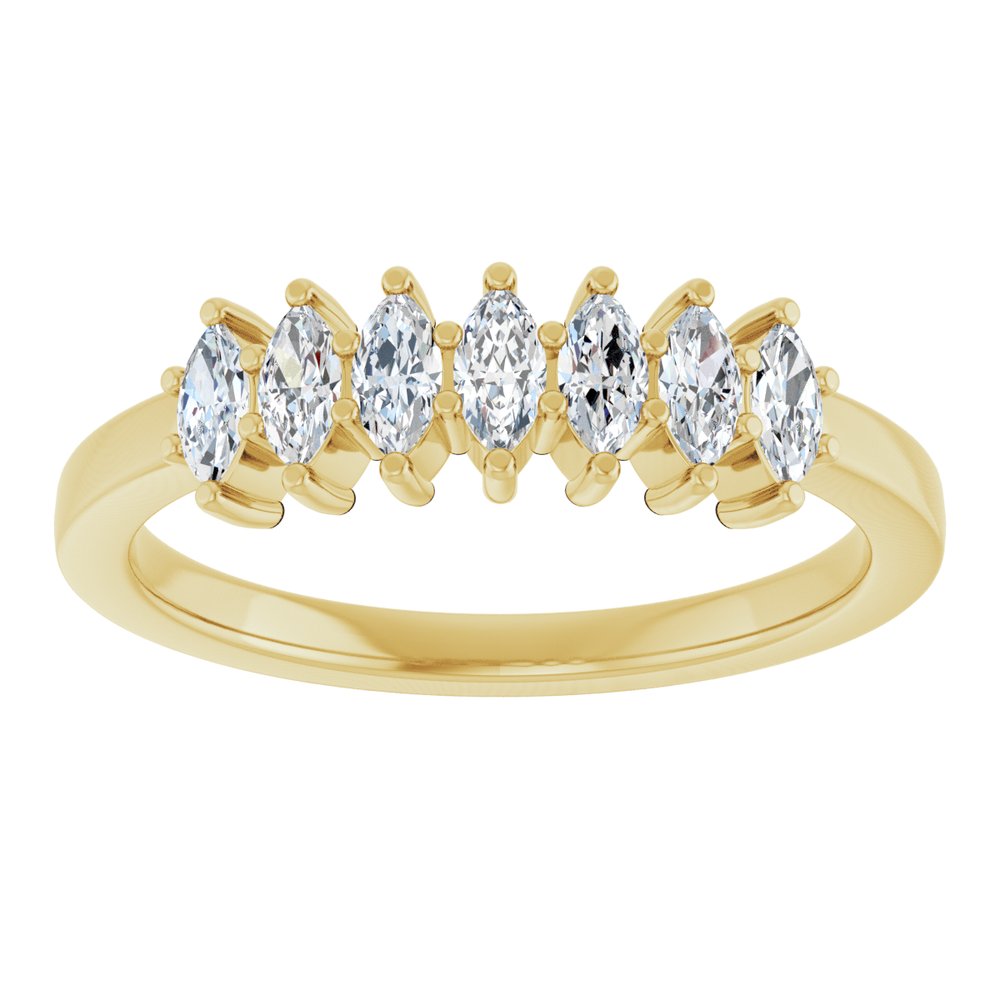 14K Yellow Gold 1/2 CTW Lab-Grown Diamond Anniversary Band