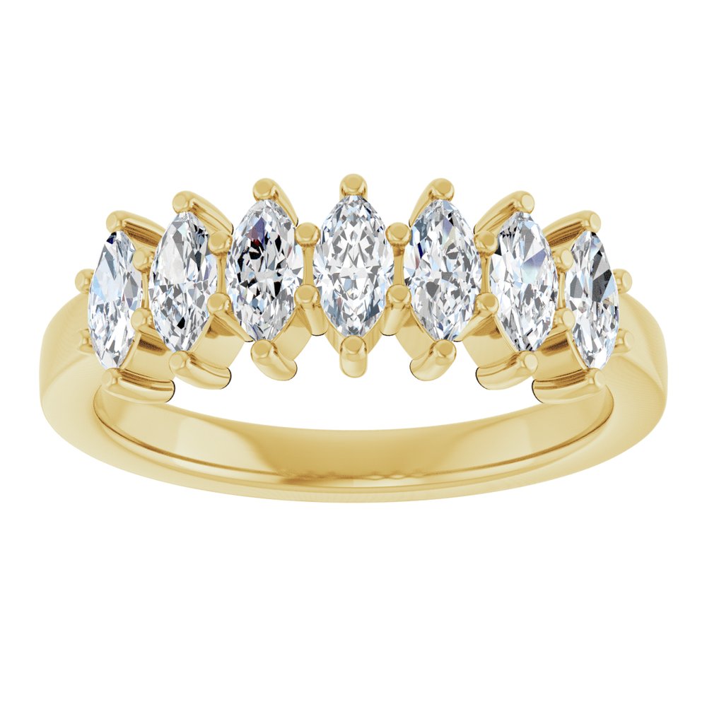14K Yellow Gold 7/8 CTW Lab-Grown Diamond Anniversary Band
