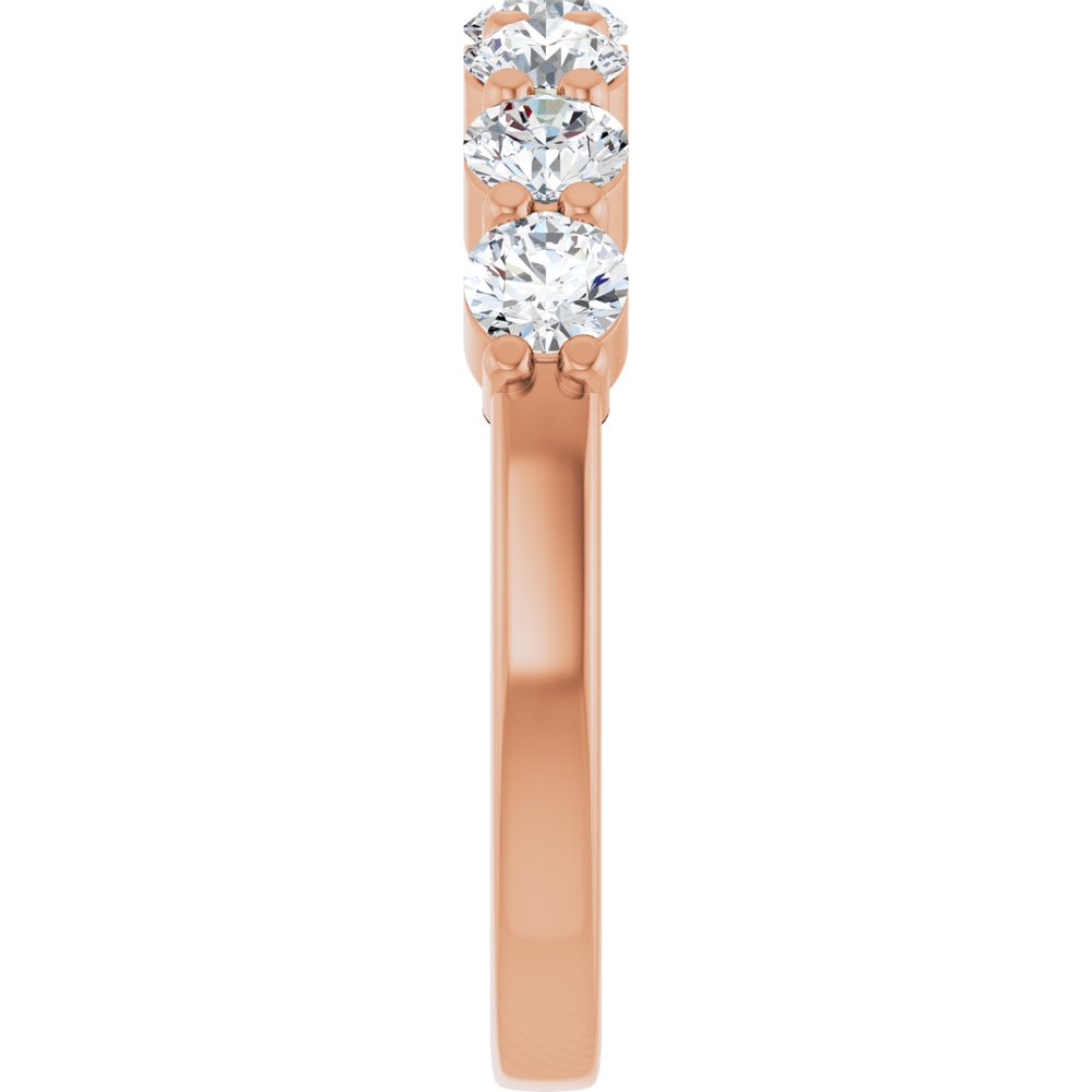 14K Rose Gold 1 CTW Lab-Grown Diamond Anniversary Band