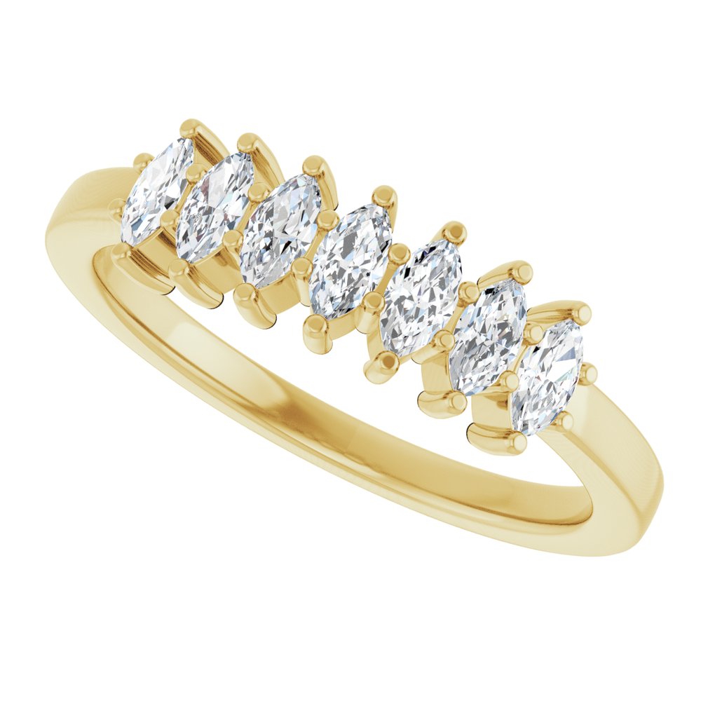 14K Yellow Gold 1/2 CTW Lab-Grown Diamond Anniversary Band