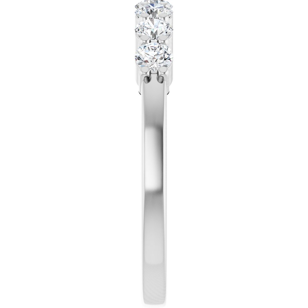 14K White Gold 1/2 CTW Natural Diamond Anniversary Band