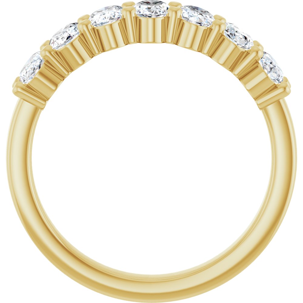 14K White Gold 1 1/3 CTW Lab-Grown Diamond Anniversary Band