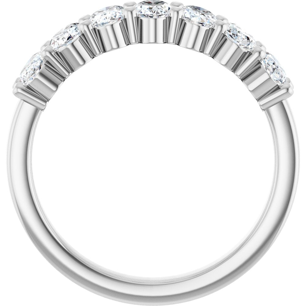 14K White Gold 1 1/3 CTW Lab-Grown Diamond Anniversary Band