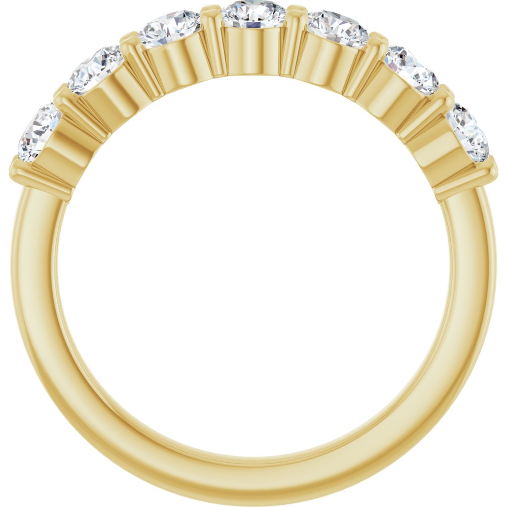 14K Yellow Gold 1 CTW Natural Diamond Anniversary Band