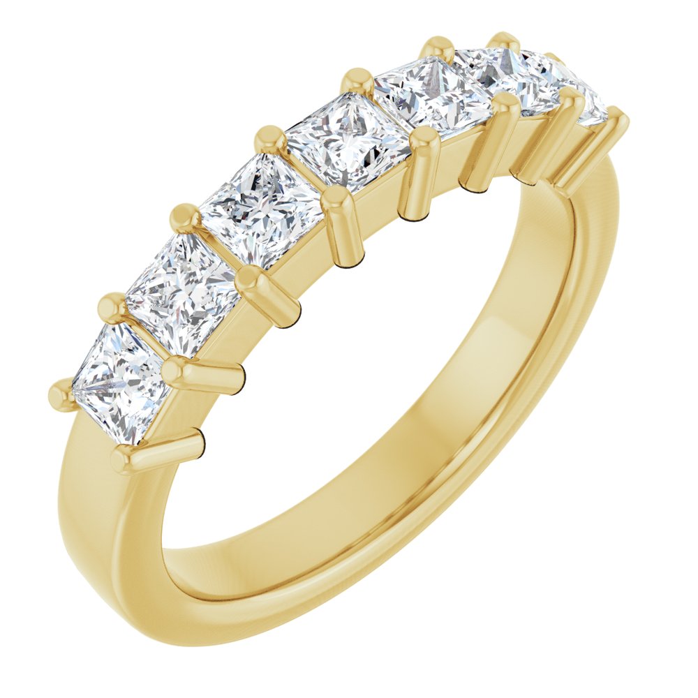 14K Yellow Gold 1 1/6 CTW Lab-Grown Diamond Anniversary Band