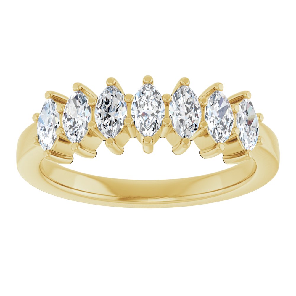 14K Yellow Gold 7/8 CTW Natural Diamond Anniversary Band