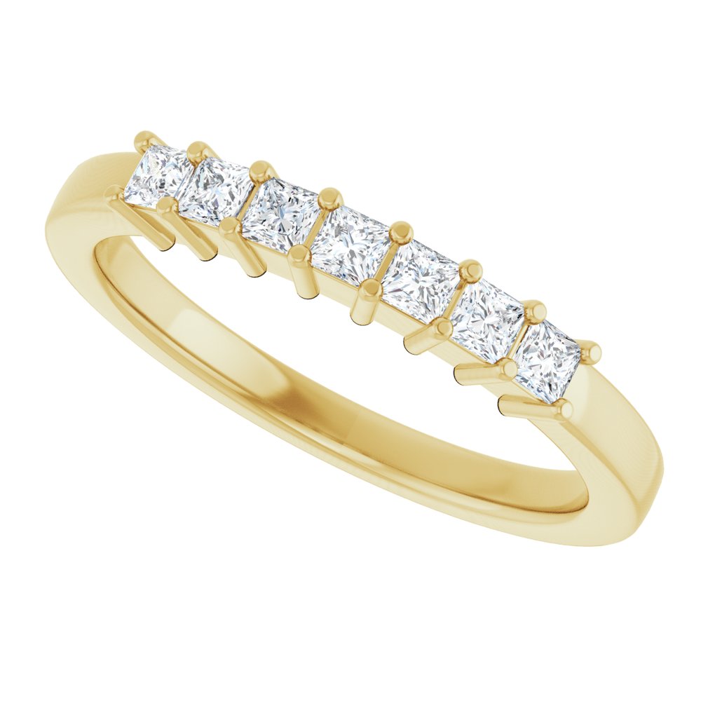 14K Yellow Gold 1/3 CTW Lab-Grown Diamond Anniversary Band
