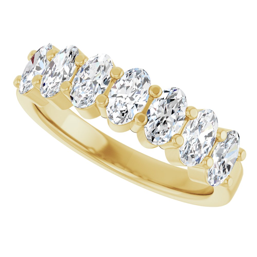14K Yellow Gold 1 1/3 CTW Lab-Grown Diamond Anniversary Band