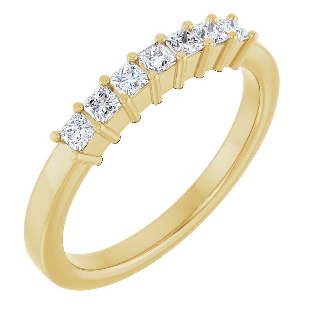 14K Yellow Gold 1/3 CTW Lab-Grown Diamond Anniversary Band