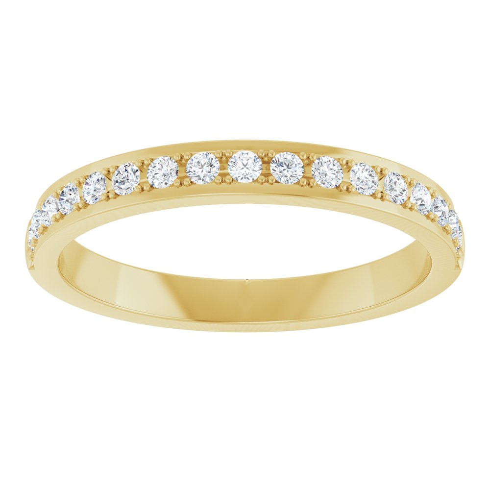 14K Yellow 1/4 CTW Natural Diamond Anniversary Band