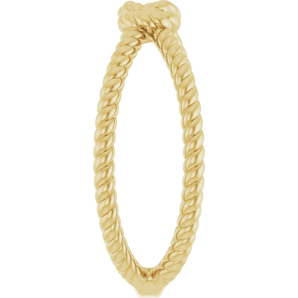 14K Yellow Rope Knot Ring