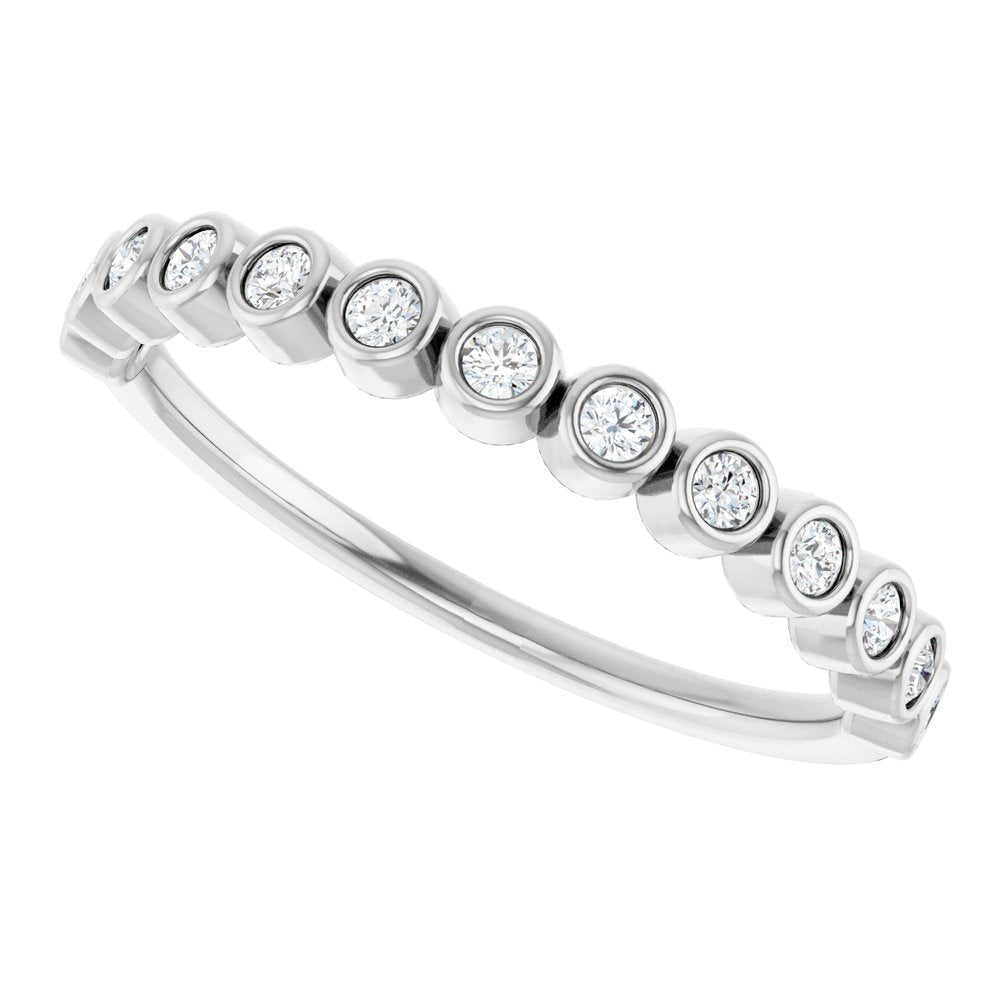 14K White Gold 1/5 CTW Lab-Grown Diamond Anniversary Band