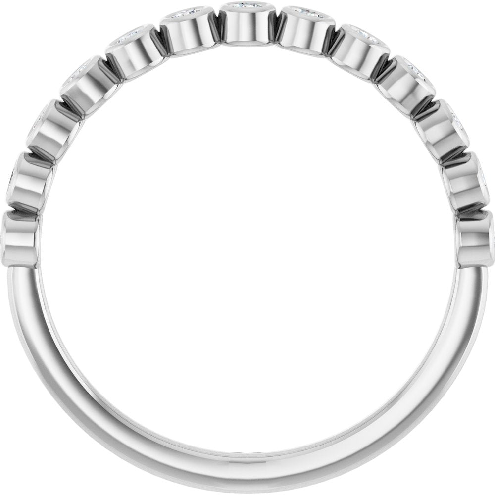 Platinum 1/6 CTW Natural Diamond Anniversary Band