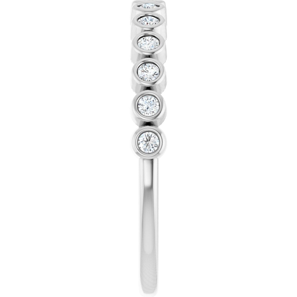 14K White Gold 1/5 CTW Lab-Grown Diamond Anniversary Band