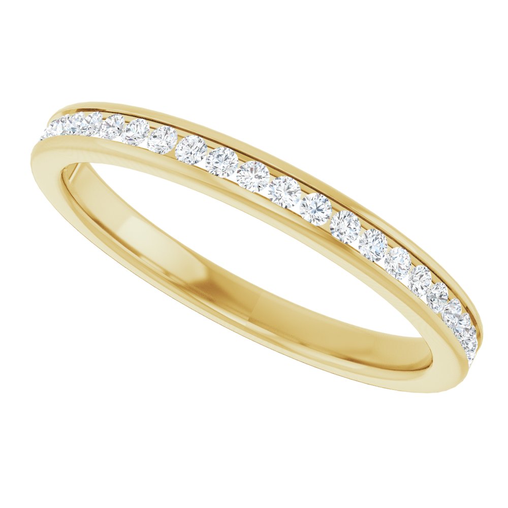 14K Yellow Gold 1/5 CTW Natural Diamond Anniversary Band