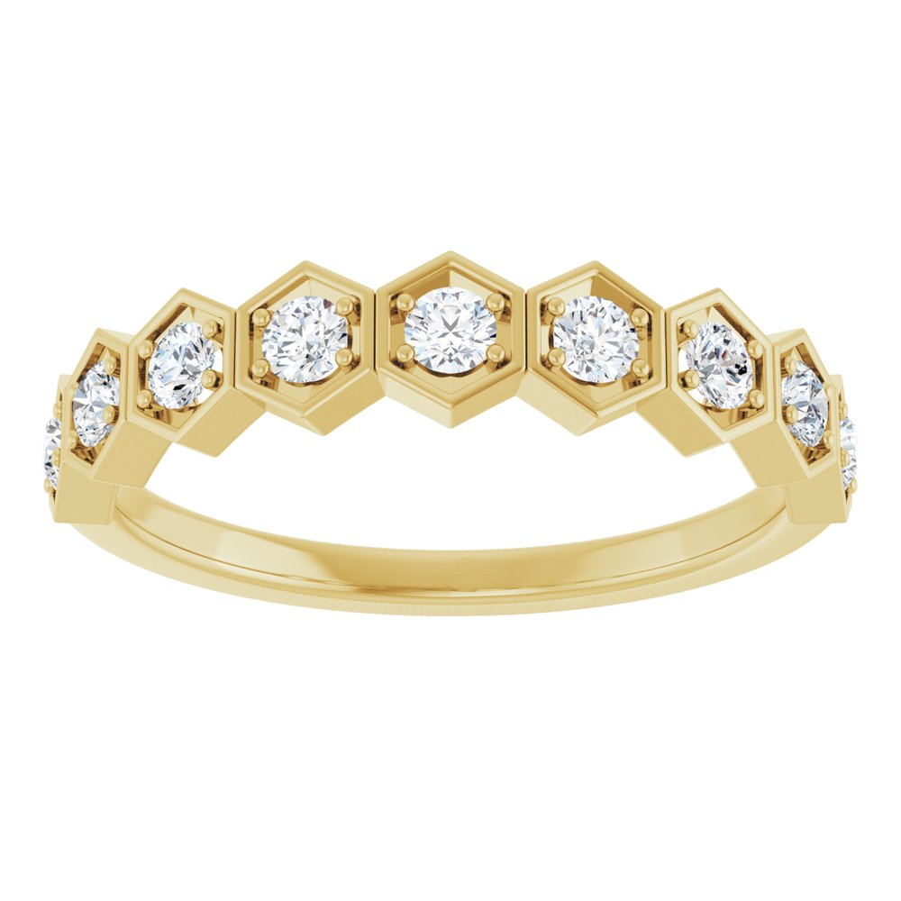 14K Yellow Gold 1/3 CTW Natural Diamond Stackable Ring