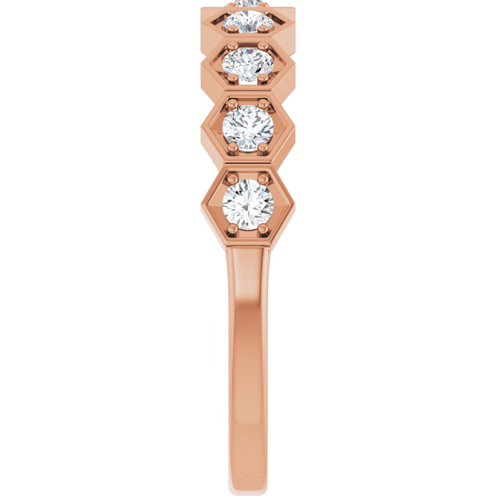 14K Rose Gold 1/3 CTW Natural Diamond Stackable Ring