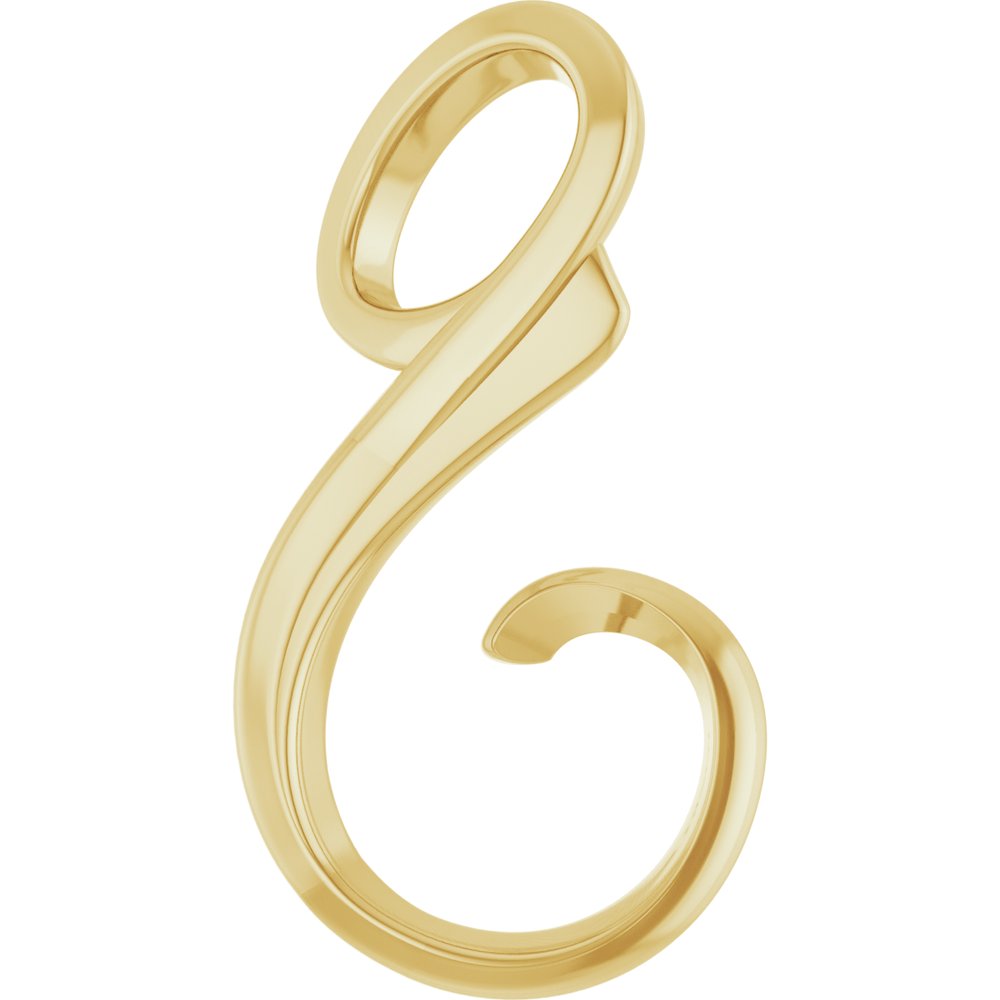 14K Yellow Freeform Slide Pendant