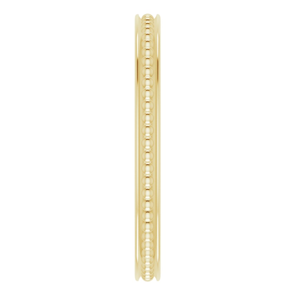 14K Yellow Gold Stackable Bead Ring