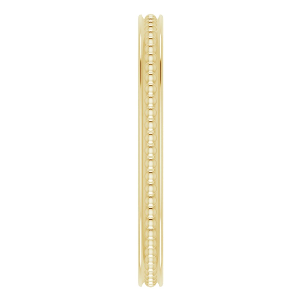 14K Yellow Gold Stackable Bead Ring